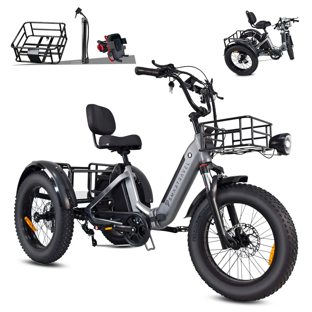 Smartravel Hauler ST301 Dual Battery Cargo Electric  Tricycle